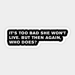 Blade Runner Quote Sticker